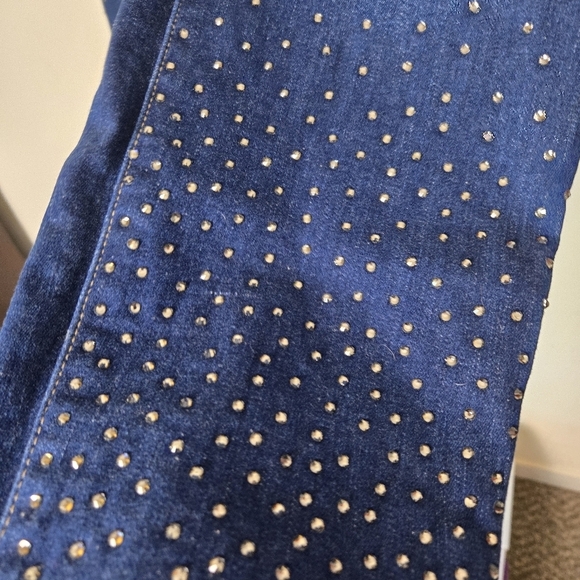 Lane Bryant bejeweled stretch jeggings jeans size 18 - Picture 3 of 7